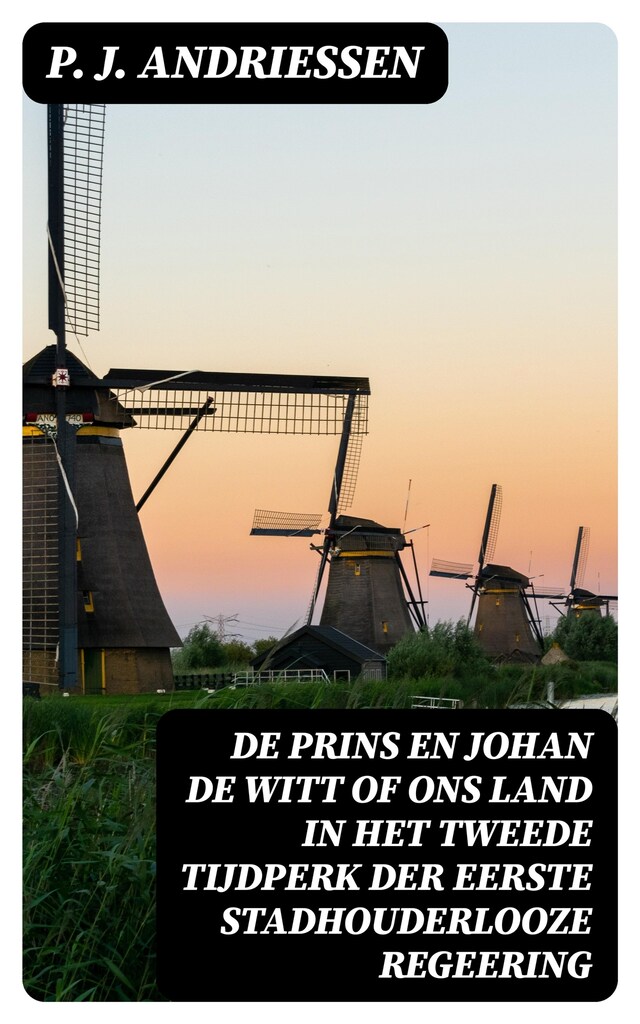 Boekomslag van De Prins en Johan de Witt of ons land in het tweede tijdperk der eerste stadhouderlooze regeering