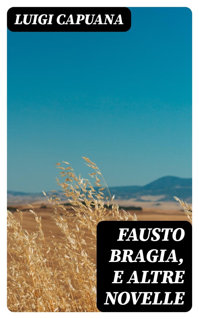 Portada de libro para Fausto Bragia, e altre novelle