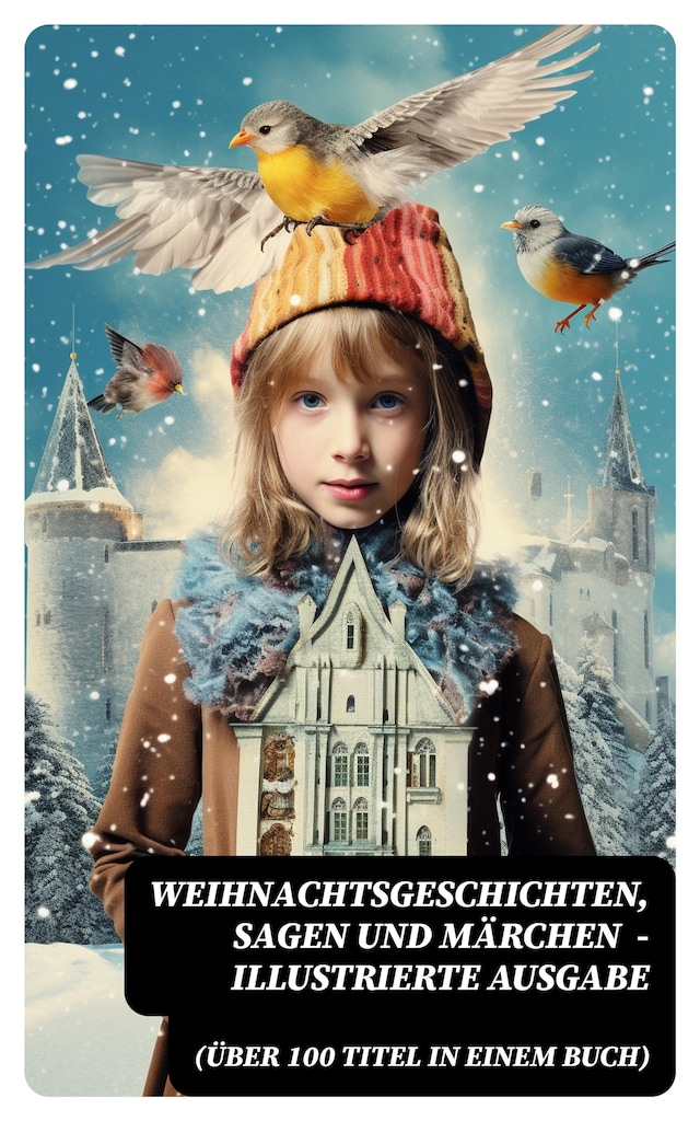 Buchcover für Weihnachtsgeschichten, Sagen und Märchen (Über 100 Titel in einem Buch) - Illustrierte Ausgabe