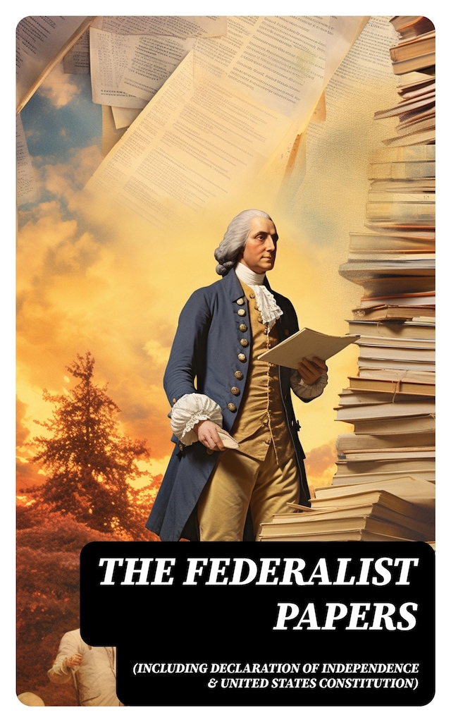 Kirjankansi teokselle The Federalist Papers (Including Declaration of Independence & United States Constitution)