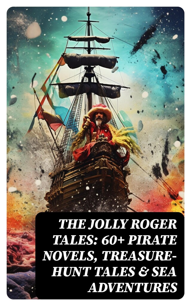Book cover for The Jolly Roger Tales: 60+ Pirate Novels, Treasure-Hunt Tales & Sea Adventures