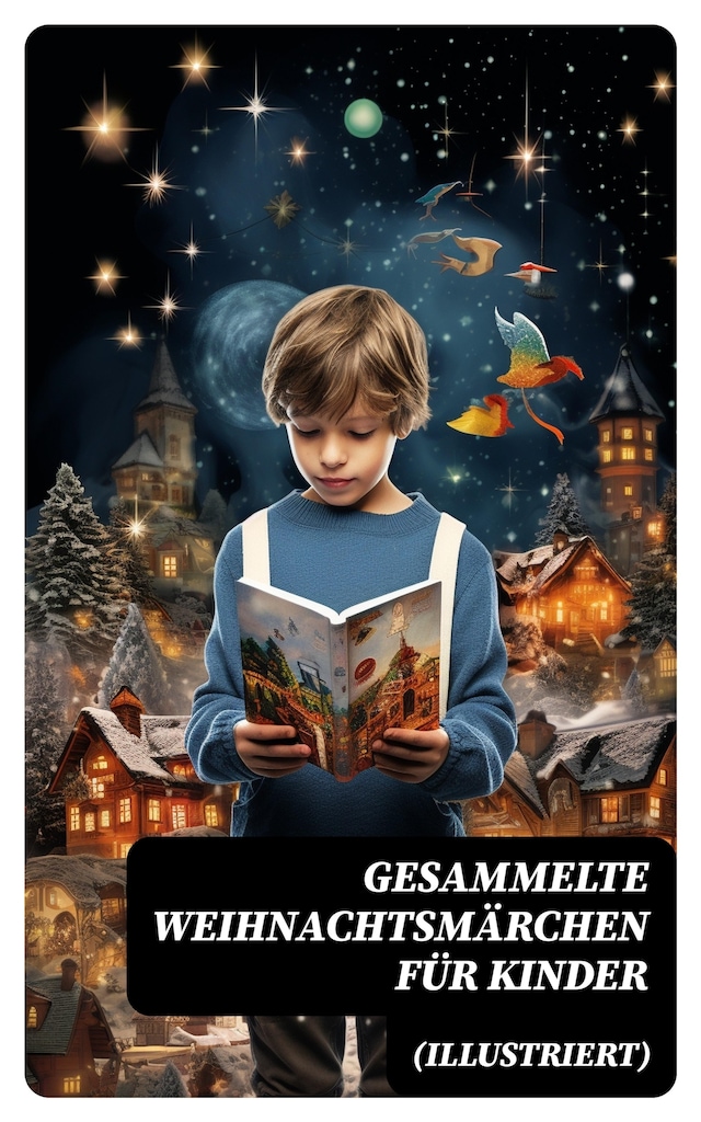 Book cover for Gesammelte Weihnachtsmärchen für Kinder (Illustriert)