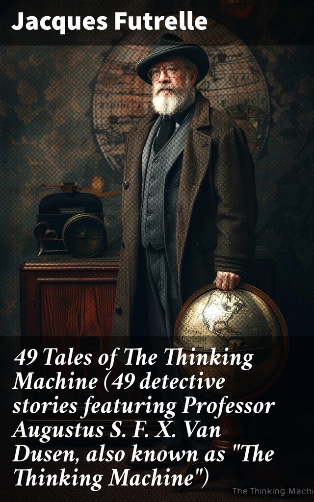 Bogomslag for 49 Tales of The Thinking Machine (49 detective stories featuring Professor Augustus S. F. X. Van Dusen, also known as "The Thinking Machine")