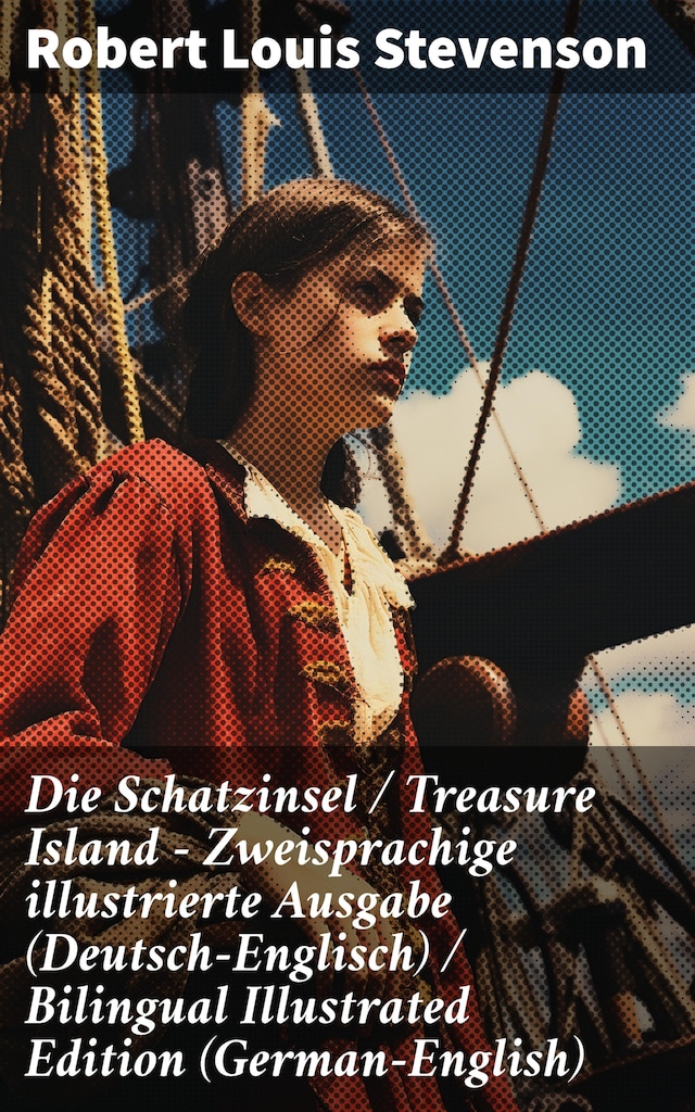 Book cover for Die Schatzinsel / Treasure Island - Zweisprachige illustrierte Ausgabe (Deutsch-Englisch) / Bilingual Illustrated Edition (German-English)