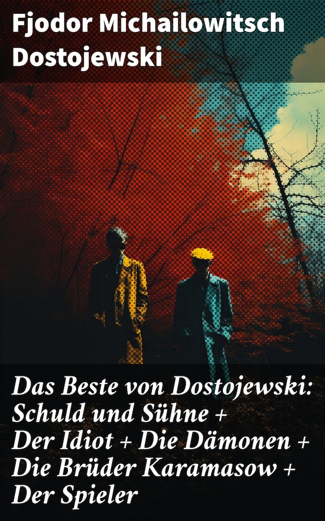 Buchcover für Das Beste von Dostojewski: Schuld und Sühne + Der Idiot + Die Dämonen + Die Brüder Karamasow + Der Spieler