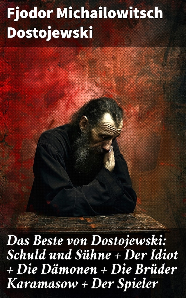 Buchcover für Das Beste von Dostojewski: Schuld und Sühne + Der Idiot + Die Dämonen + Die Brüder Karamasow + Der Spieler