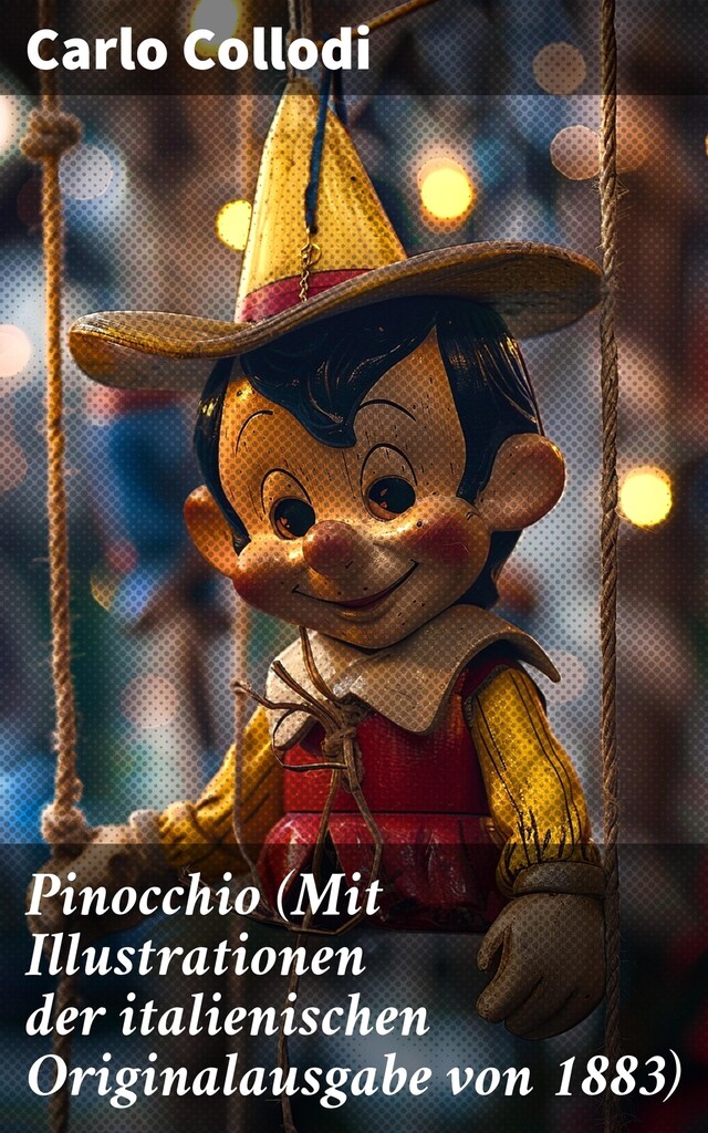 Okładka książki dla Pinocchio (Mit Illustrationen der italienischen Originalausgabe von 1883)