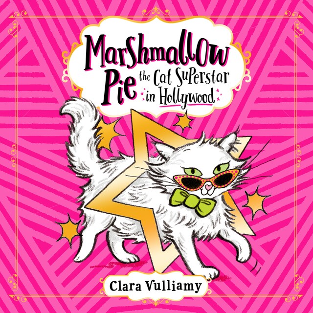 Book cover for Marshmallow Pie The Cat Superstar in Hollywood