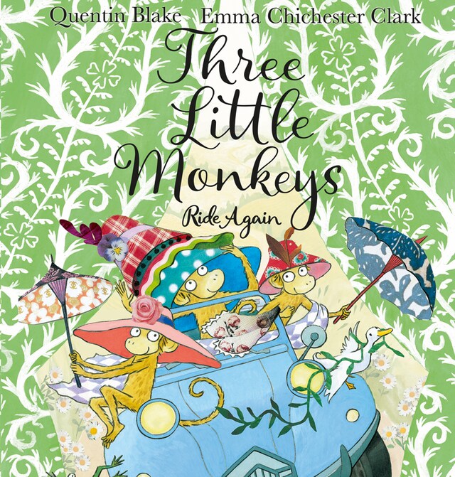Okładka książki dla Three Little Monkeys Ride Again