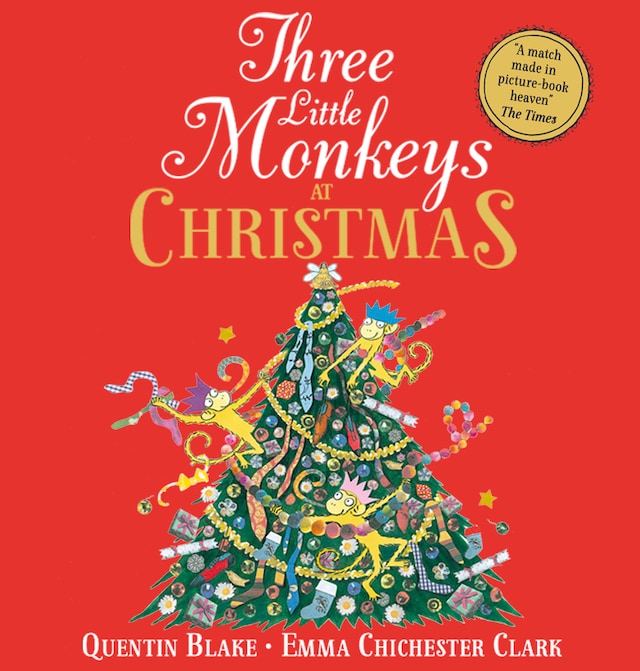 Okładka książki dla Three Little Monkeys at Christmas