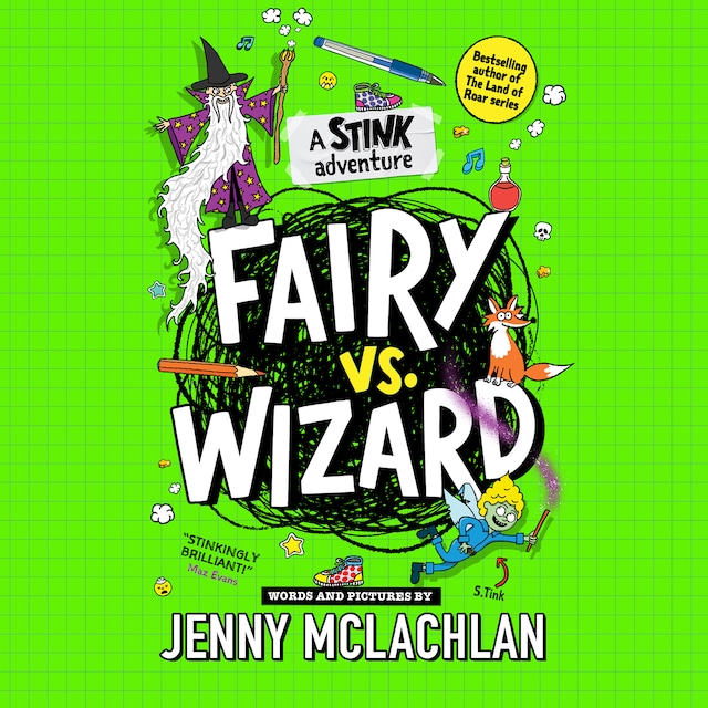 Book cover for Stink: Fairy vs Wizard