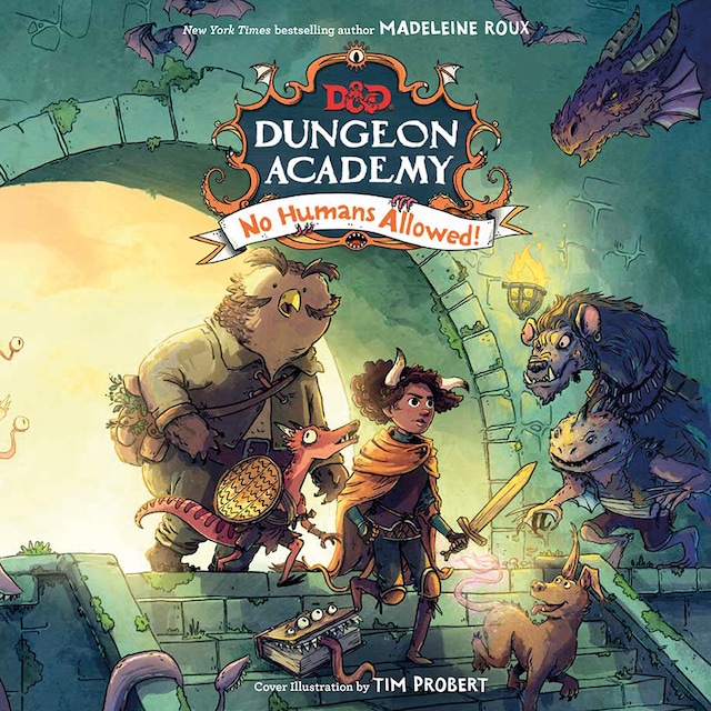 Kirjankansi teokselle Dungeons & Dragons: Dungeon Academy: No Humans Allowed!