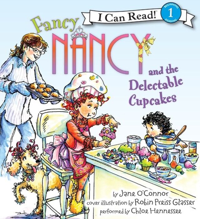 Portada de libro para Fancy Nancy and the Delectable Cupcakes