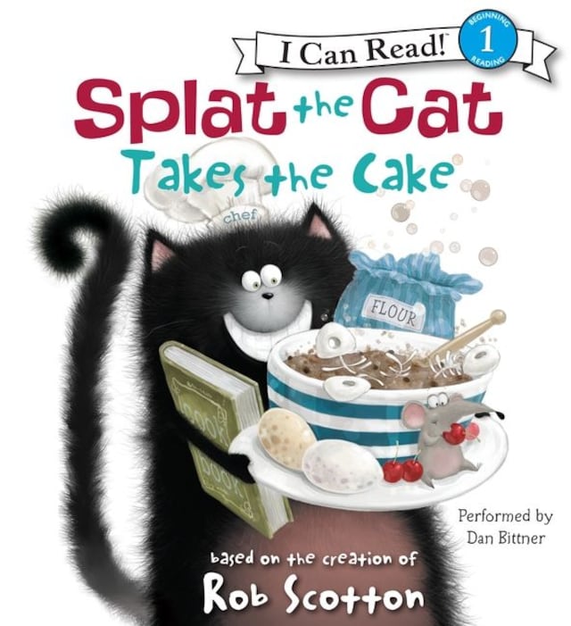 Portada de libro para Splat the Cat Takes the Cake
