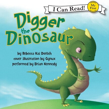 Digger the Dinosaur bookCoverFor