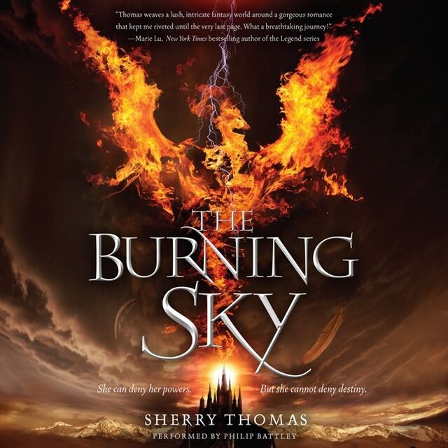 Book cover for The Burning Sky