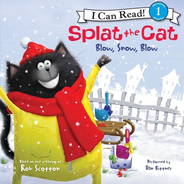 Kirjankansi teokselle Splat the Cat: Blow, Snow, Blow
