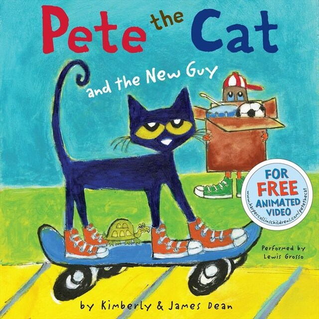 Book cover for Pete the Cat and the New Guy