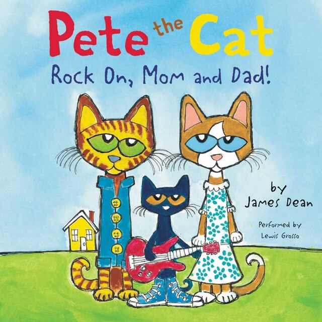 Copertina del libro per Pete the Cat: Rock On, Mom and Dad!