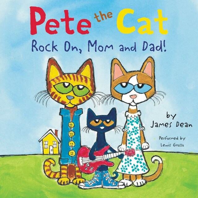 Okładka książki dla Pete the Cat: Rock On, Mom and Dad!