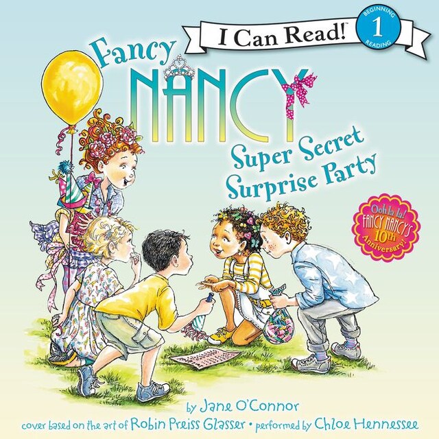 Portada de libro para Fancy Nancy: Super Secret Surprise Party