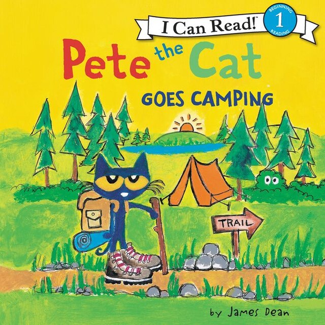 Okładka książki dla Pete the Cat Goes Camping