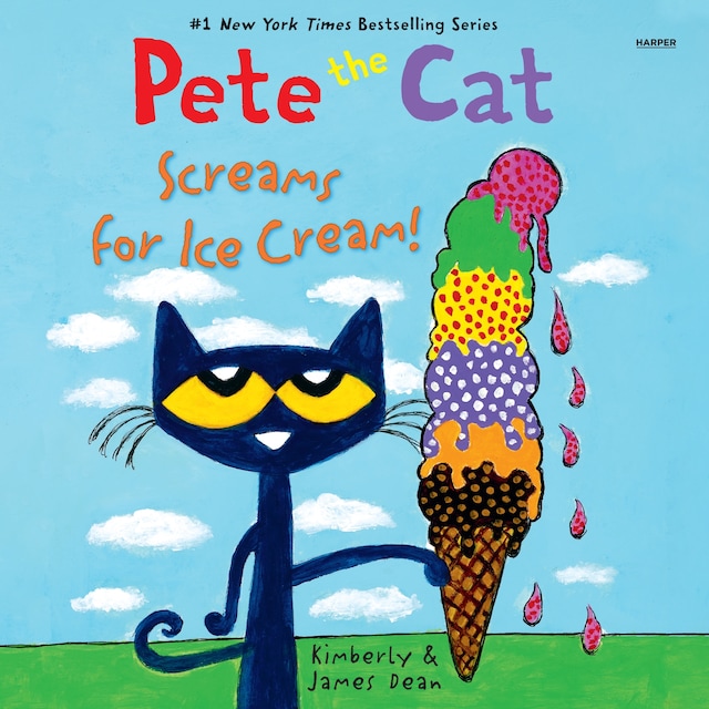 Book cover for Pete the Cat Screams for Ice Cream!
