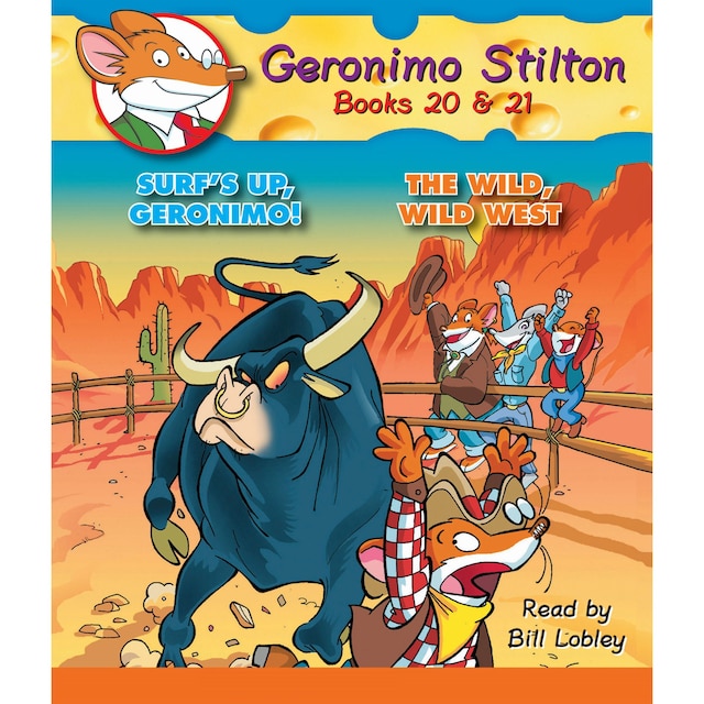Boekomslag van Surf's Up, Geronimo! / The Wild, Wild West - Geronimo Stilton, Books 20 - 21 (Unabridged)