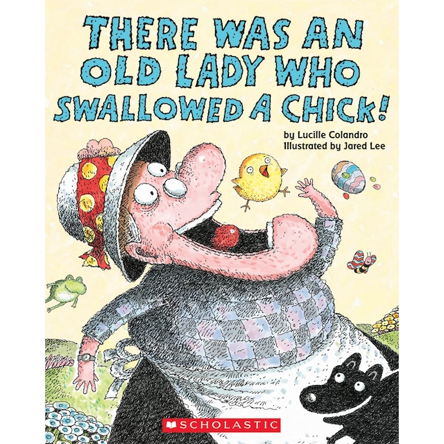 Copertina del libro per There Was an Old Lady Who Swallowed a Chick! (Unabridged)