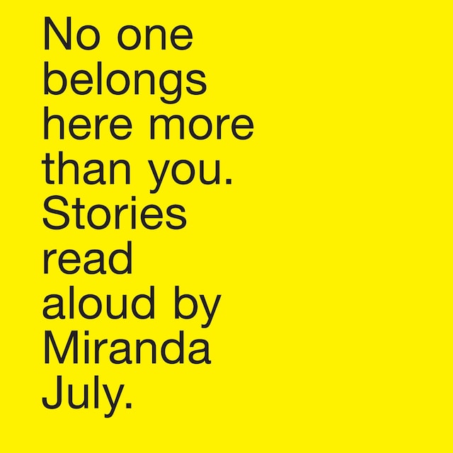 Book cover for No One Belongs Here More Than You