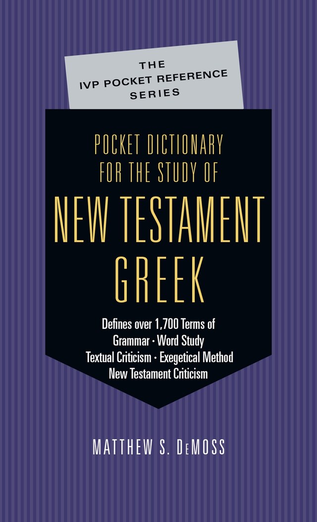 Kirjankansi teokselle Pocket Dictionary for the Study of New Testament Greek