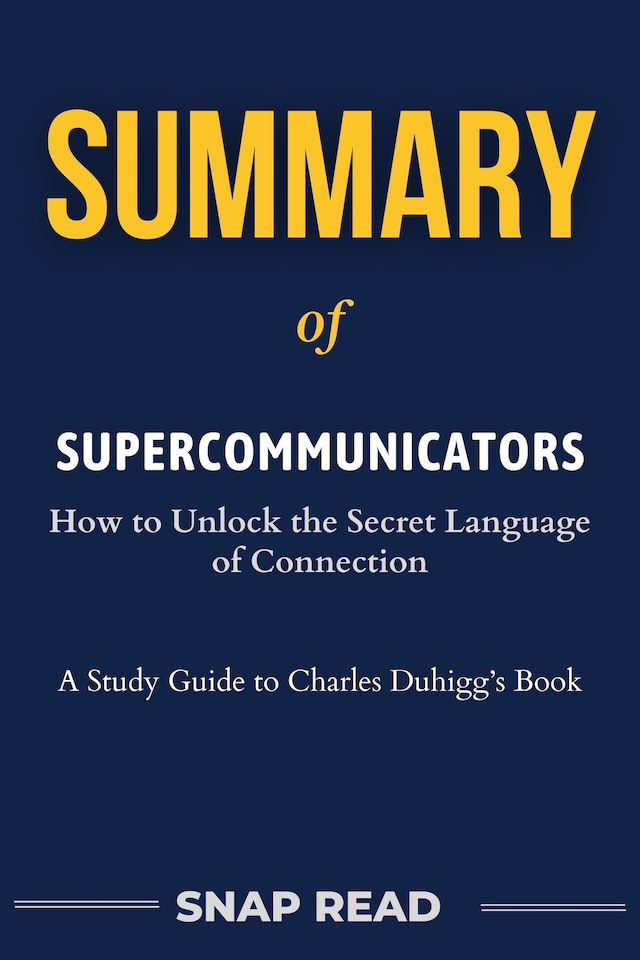 Buchcover für Summary of Supercommunicators: How to Unlock the Secret Language of Connection