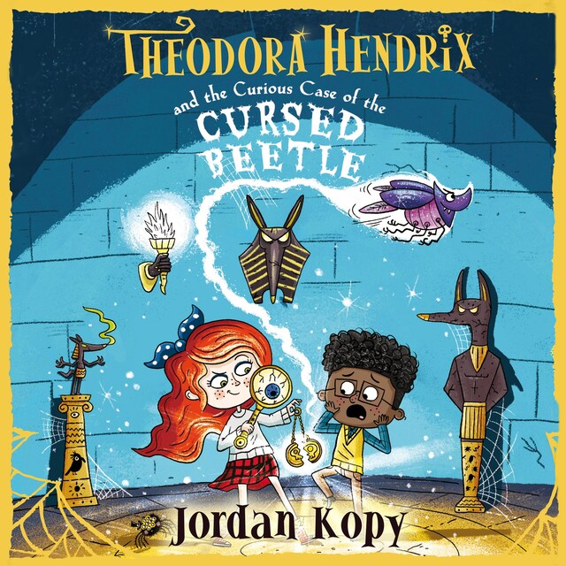 Book cover for Theodora Hendrix and the Curious Case of the Cursed Beetle