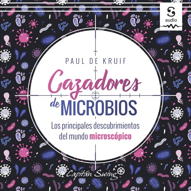 Book cover for Cazadores de microbios