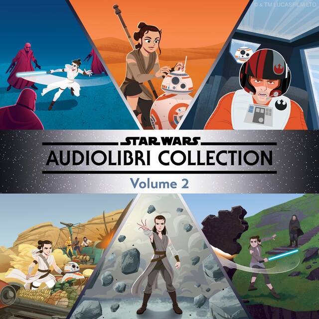 Okładka książki dla Star Wars: Storie da 5 Minuti. Audiolibri Collection: Volume 2