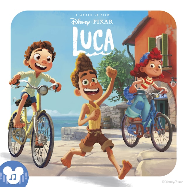 Okładka książki dla Luca (une histoire audio adaptée du film Disney Pixar Luca)