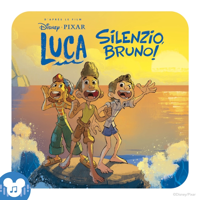 Couverture de livre pour Silenzio Bruno (une histoire inspirée du film Disney Pixar Luca)