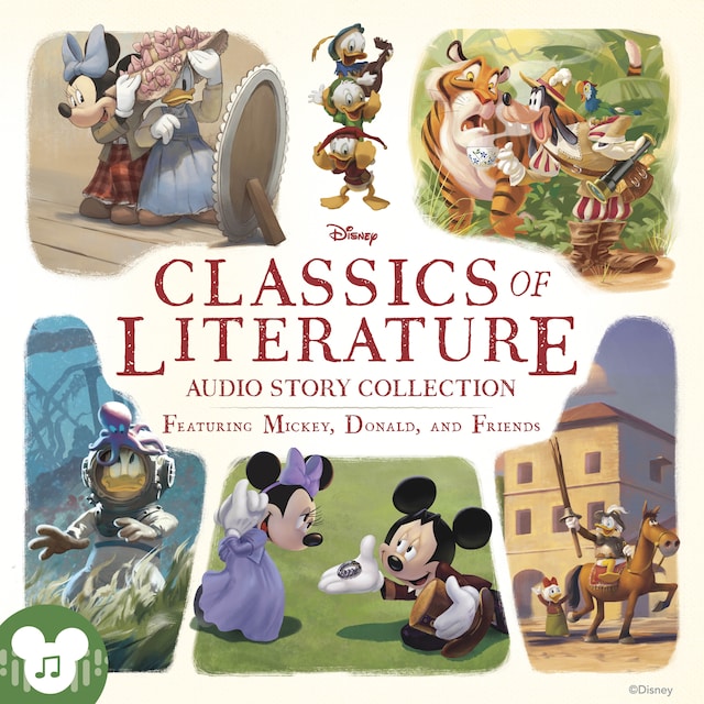 Okładka książki dla Classics of Literature Audio Story Collection featuring Mickey, Donald and Friends