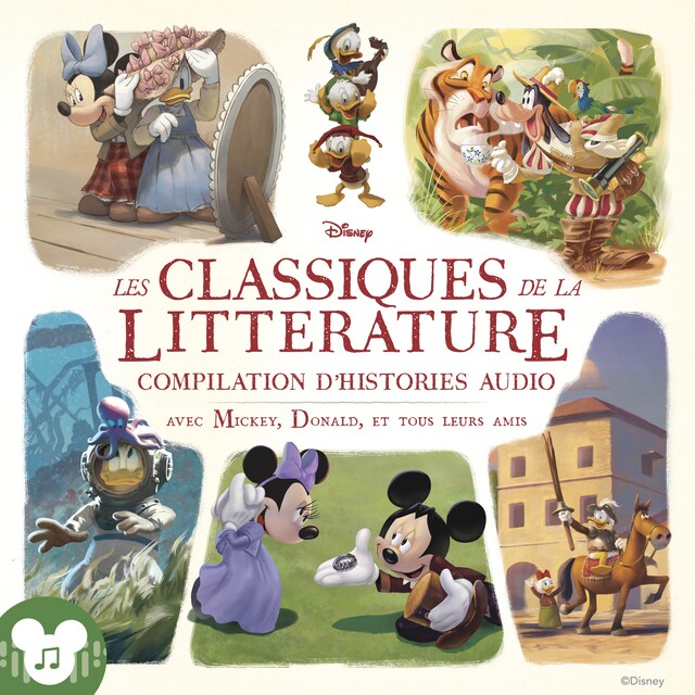 Buchcover für Les classiques de la littérature en livre audio avec Mickey, Donald, et tous leurs amis.