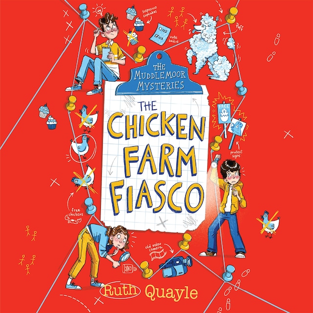 Kirjankansi teokselle The Chicken Farm Fiasco
