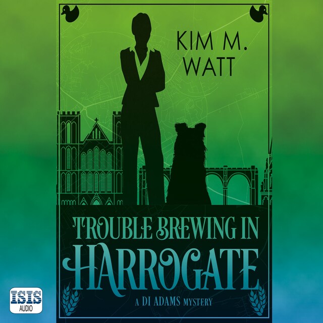 Book cover for Trouble Brewing in Harrogate