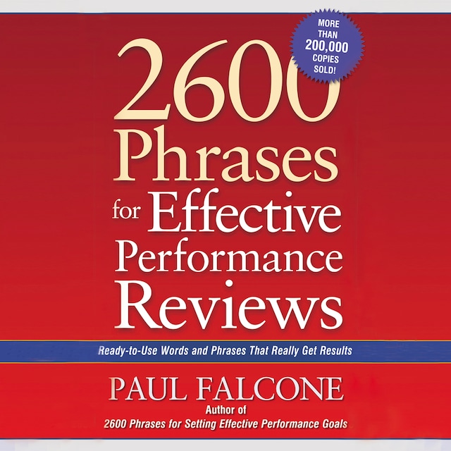 Book cover for 2600 Phrases for Effective Performance Reviews