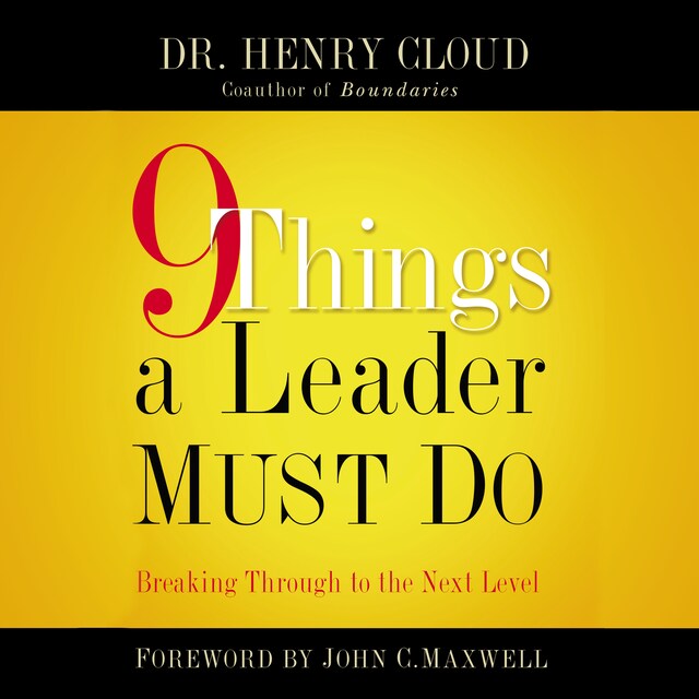 Buchcover für 9 Things a Leader Must Do