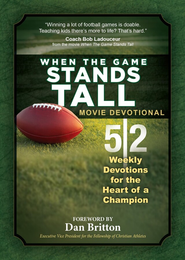 Bokomslag for When the Game Stands Tall Movie Devotional