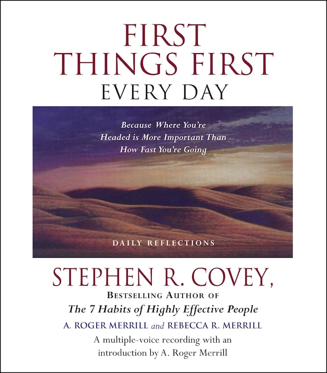 Buchcover für First Things First Every Day