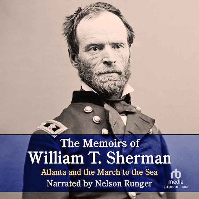 Kirjankansi teokselle The Memoirs of William T. Sherman—Excerpts