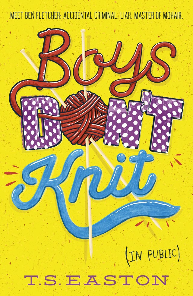Boekomslag van Boys Don't Knit
