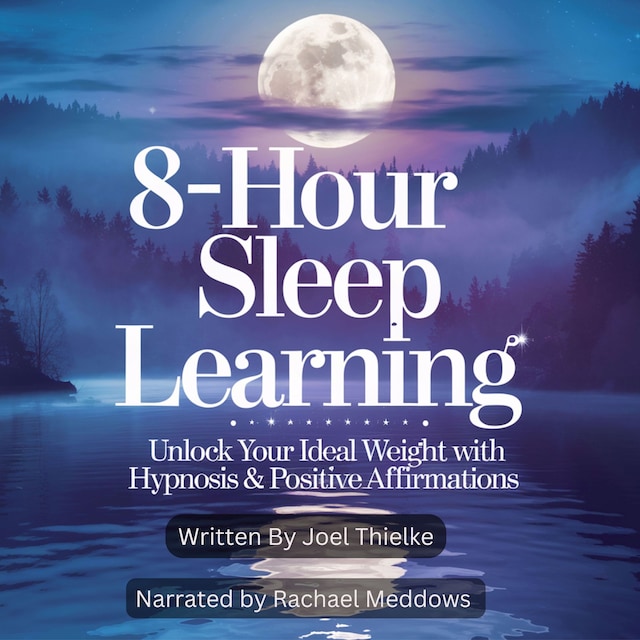 Buchcover für 8-Hour Sleep Learning, Unlock Your Ideal Weight With Hypnosis & Positive Affirmations