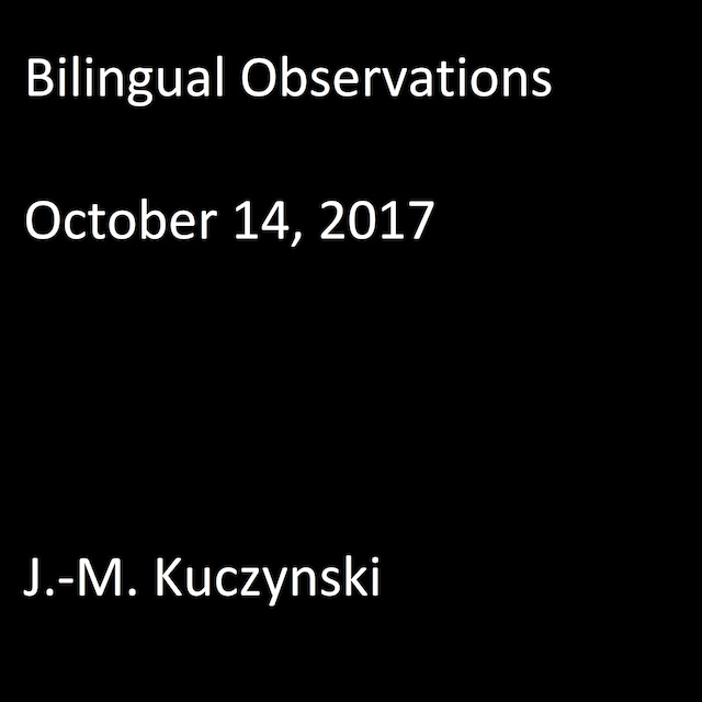 Portada de libro para Bilingual Observations : October 14, 2017