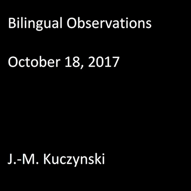 Buchcover für Bilingual Observations: October 18, 2017